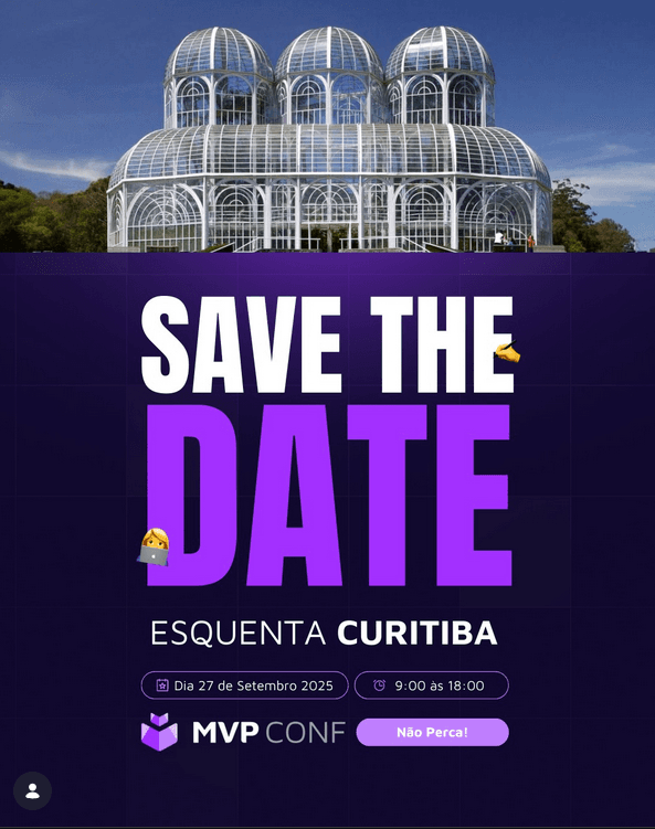 Palco do Esquenta MVP Conf Curitiba